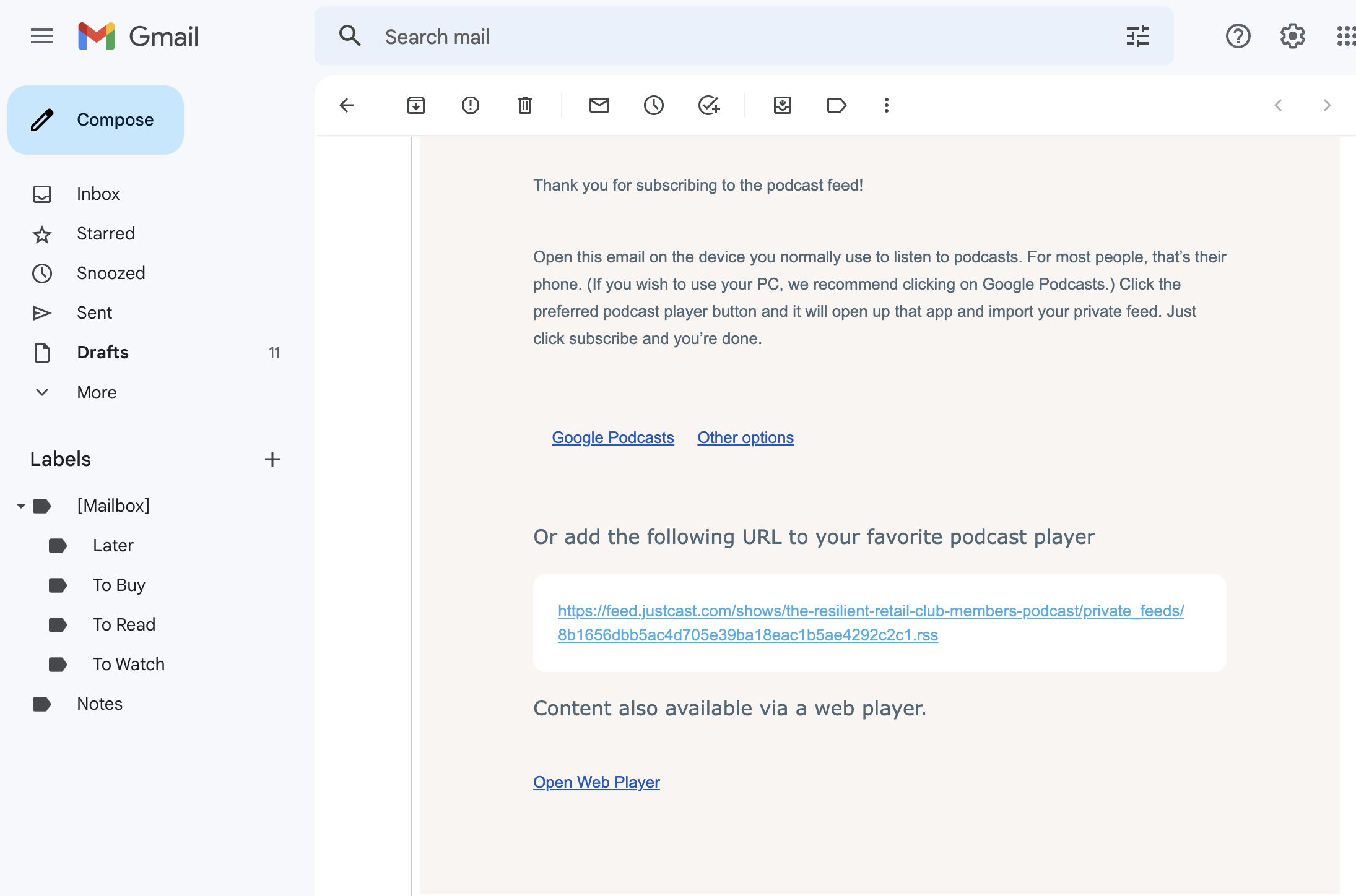 demo subscriber invitation email